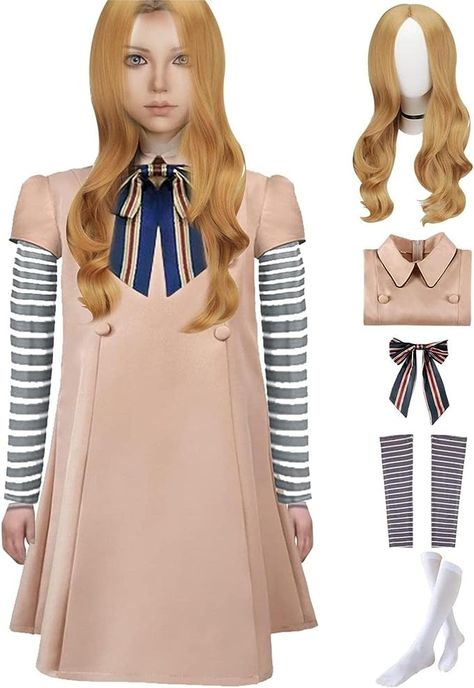 Megan Costume, Megan Cosplay, M3gan Doll, Megan Doll, Horror Movie Costumes, California Costumes, Hallowen Costume, Halloween 2023, Cosplay Halloween