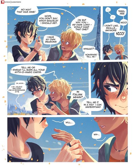 Solangelo Comic, Alessia Trunfio, Solangelo Fanart, Percy Jackson Comics, Percy Jackson Ships, Percy Jackson Quotes, Percy Jackson Fan Art, Percy Jackson Characters, Magnus Chase