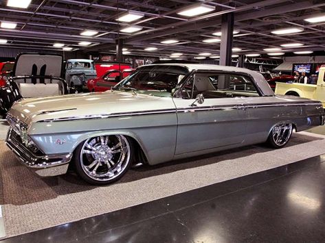 Impala Wagon, Buick Wagon, 1962 Chevy Impala, Ford Convertible, Hot Rod Pickup, Classic Cars Chevy, Street Rodder, Go Ride, Oxblood Leather