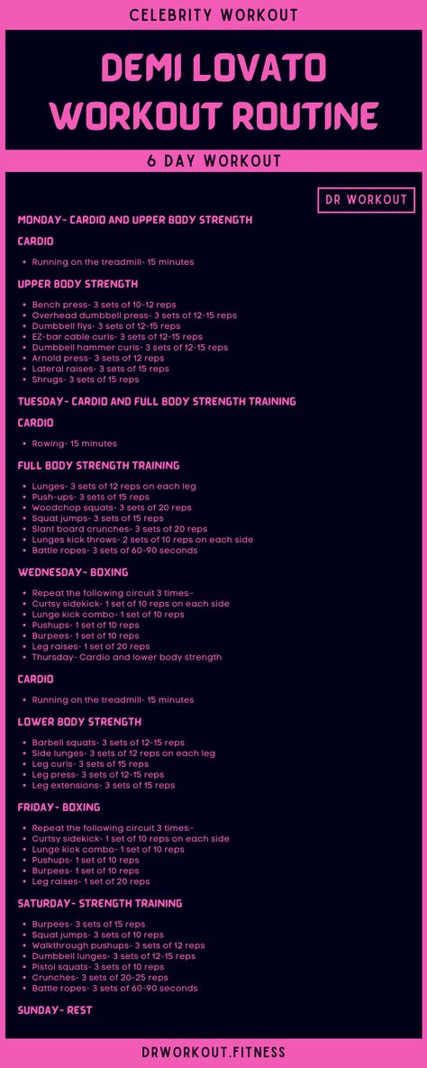 Demi Lovato's Workout Routine Demi Lovato Fitness, Demi Lovato Workout, Gym Workout Plan For Women, Dumbbell Press, Workout Plan For Women, Celebrity Workout, Hard Workout, Upper Body Strength, Workout Plan Gym