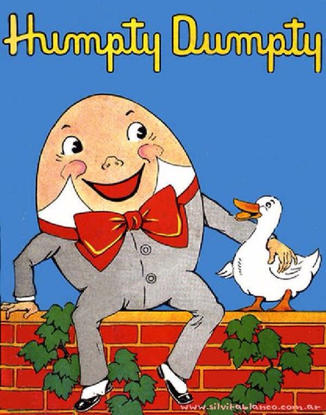 Humpty Dumpty sitting on a wall with a goose art Thanksgiving Turkey Images, Luxury Baby Nursery, Scrap Paper Crafts, Best Friend Drawings, Gothic Wallpaper, Mickey Mouse Art, Humpty Dumpty, Storybook Cottage, Mother Goose