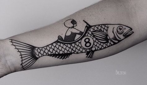 Traditional Racing Tattoo, Sardine Can Tattoo, Fish Head Tattoo, Old School Fish Tattoo, American Traditional Fish Tattoo, School Of Fish Tattoo, American Traditional Fish, Traditional Fish Tattoo, Fish Tattoo Traditional