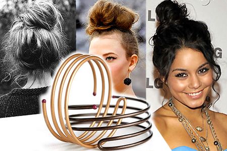 Video How-To: Messy Topknot using Goody Simple Styles Bun Spiral (I'll be buying one of these tomorrow...) Topknot Tutorial, Braid My Own Hair, Pin Hairstyles, Hairstyling Tools, Spin Pin, Flying Heart, How To Braid, Curly Natural Hair, Glitter Headbands