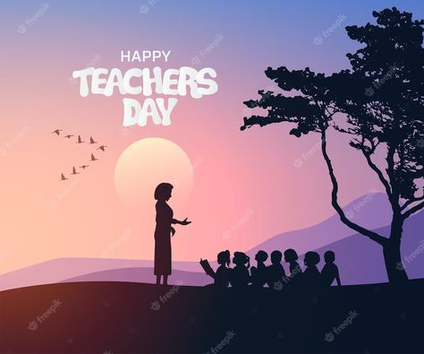 Premium Vector | International teachers day background design Teachers Day Background Design, Teachers Day Background, International Teachers Day, Day Background, Happy Teachers Day, Good Environment, Teachers Day, Diy Canvas Art Painting, Diy Canvas Art