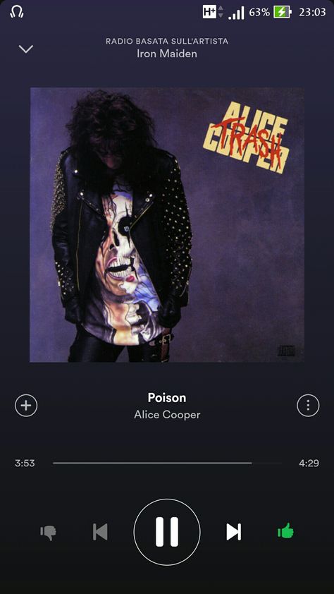 Alice Cooper - Poison "I want to love you but I better not touch! (Don't touch!) I want to hold you but my senses tell me to stop! I want to kiss you but I want it too much! (Too much!). I want to taste you but your lips are venomous poison... You're poison running through my veins, you're poison, I don't want to break these chains..." Poison Alice Cooper, Alive Song, Alice Copper, Spotify Wrapped, My Senses, Dont Touch Me, Alice Cooper, Fade Out, Iron Maiden