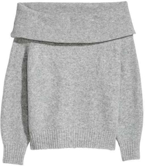 Hm Outfits, Off The Shoulder Jumper, H&m Hoodie, H M Outfits, Grey Jumper, Off Shoulder Sweater, Cardigan Sweaters For Women, Dream Clothes, Dress Code