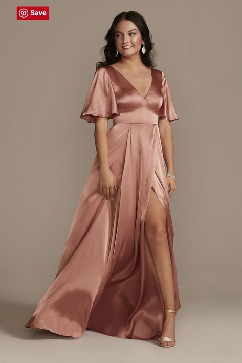 Envelope Skirt, Silk Bridesmaid Dresses, Charmeuse Fabric, Bridesmaid Dresses With Sleeves, Fall Wedding Guest Dress, Bridesmaid Dress Styles, Satin Bridesmaid Dresses, Book An Appointment, Bridesmaid Gown