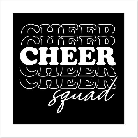 "Cheer Squad" refers to a group of individuals who are trained to lead cheers and support a sports team. -- Choose from our vast selection of art prints and posters to match with your desired size to make the perfect print or poster. Pick your favorite: Movies, TV Shows, Art, and so much more! Available in mini, small, medium, large, and extra-large depending on the design. For men, women, and children. Perfect for decoration. Softball Cheer, Cheer Squad, A Group, Softball, Sports Team, Extra Large, Favorite Movies, Tv Shows, Art Print