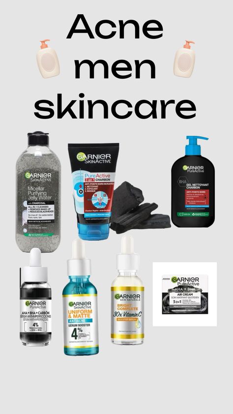 Acne Men, Men Skin Care, Men Skin Care Routine, Garnier Skin Active, Mens Skin Care, Blackheads, Care Routine, Natural Skin, Skin Care Routine