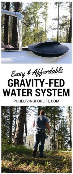 Off Grid Water Systems: Gravity Fed, Rain Barrels, Cisterns & Wells http://purelivingforlife.com/off-grid-water-systems/ Collecting Rainwater, Rain Barrel System, Water From Air, Off Grid Homestead, Rain Barrels, Rainwater Harvesting, Water Collection, Water System, Rain Barrel