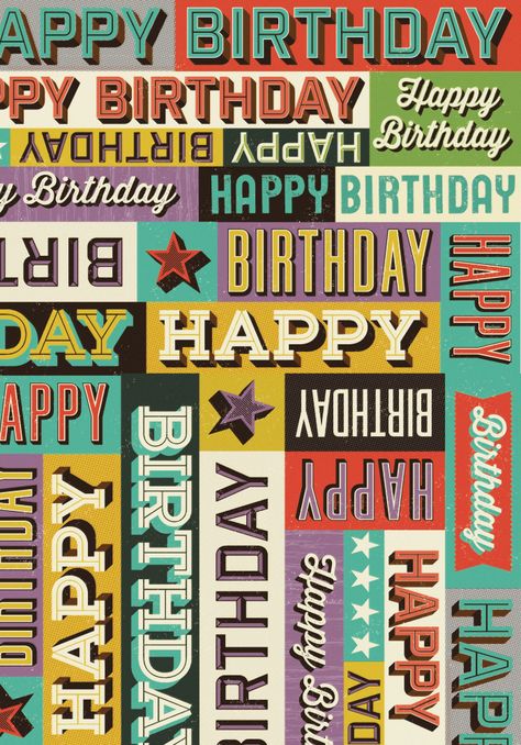 © Paperchase Products Ltd Birthday Card Collage, Birthday Poster Design, Happy Birthday Icons, Tipografi 3d, Girly Graphics, Funny Art Prints, Birthday Icon, Birthday Post Instagram, Happy Birthday Template