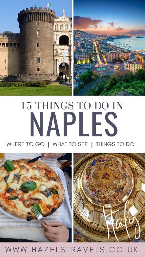 Image of a Napoli pizza from Italy with the words 15 best things to do in Naples Italy from Hazel's Travels. Things To Do In Pompeii Italy, Things To Do In Napoli, Naples Capri Italy, What To Do In Naples Italy, Naples Italy Itinerary, Things To Do In Naples Italy, Vesuvius Volcano, 2 Weeks In Italy, Things To Do In Naples