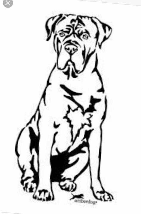 Chien Cane Corso, Dog Face Drawing, Dog Names Unique, Dog Silhouettes, Dog Outline, Pitbull Art, Dog Line Art, Cane Corso Dog, Dog Quotes Love