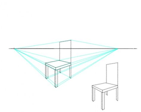 How to draw a chair in two point perspective Chairs Drawing, Get Better At Drawing, Two Point Perspective, 1 Point Perspective, Chair Drawing, Perspective Sketch, Perspective Drawing Architecture, Perspective Drawing Lessons, Painted Chair