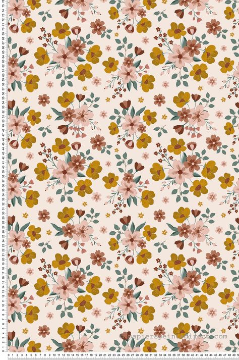 Papier peint Vintage Fleuri Fall Bouquets clair - Papier peint Lilipinso | Réf. LILI-H0665 Dark Nursery, Kindergarten Wallpaper, Interior Wallpaper, Lit Wallpaper, Pink Nursery, Wallpaper Calculator, Nursery Wallpaper, High Quality Wallpapers, Woven Paper