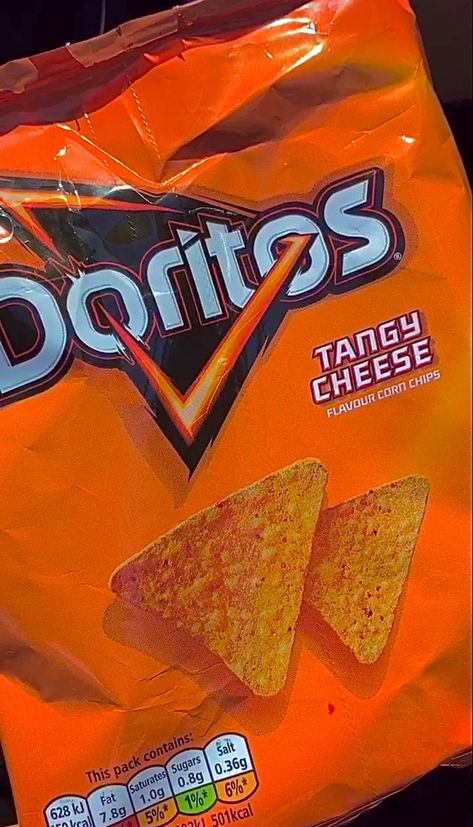 Dorito Aesthetic, Junk Food Snacks Chips, Doritos Aesthetic, Max Coleman, Indie Moodboard, Aesthetic Naranja, Corn Chips, Cheese Flavor, Orange Aesthetic