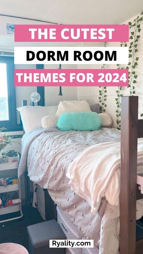 Omg obsessed with the beachy dorm room idea, definitely going with a coastal vibe for my dorm room decor this year Dorm Room Beach Theme, Dorm Room Decor Ideas Wall Decorations, Blue Boho Dorm Room, Coastal Cowgirl Dorm Room Ideas, Ocean Themed Dorm Room, Coastal Dorm Room Aesthetic, Pink And Blue Dorm Room Ideas, Teal Dorm Room Ideas, Dorm Room Themes Color Schemes