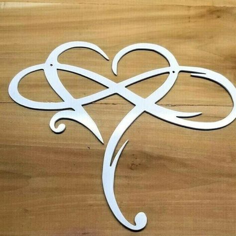 Infinite Heart, Country Rings, Infinity Heart, Infinity Symbol, Sign Wall, Steel Wall, Eternal Love, String Art, Pitcairn Islands