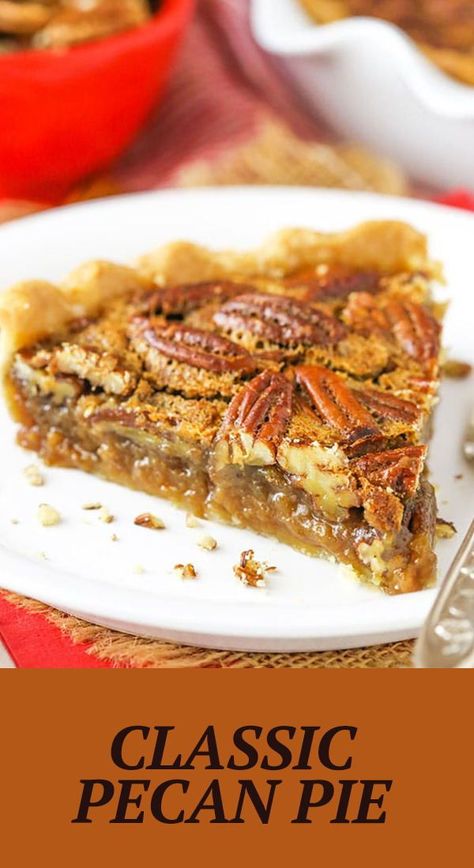 Classic Pecan Pie, Homemade Pecan Pie, Best Pecan Pie, Pecan Pie Easy, Easy Pie Recipes, Dessert Simple, Pecan Pie Recipe, Easy Pie, Pecan Recipes