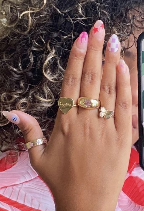 Boycott Boring Nails, Boring Nails, Funky Nails, Nails Ideas, Swag Nails, Nail Inspo, Style Me, Cool Hairstyles, Engagement Rings