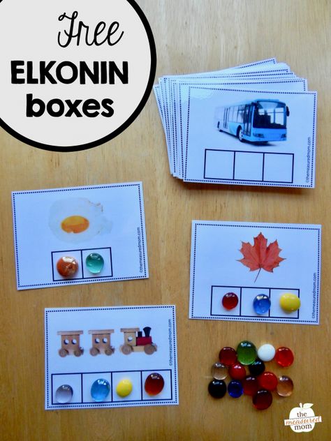 Elkin Boxes Reading, Phonemic Awareness Kindergarten, Elkonin Boxes, The Measured Mom, Measured Mom, Phonological Awareness Activities, Reading Recovery, Pre Reading Activities, Phonemic Awareness Activities