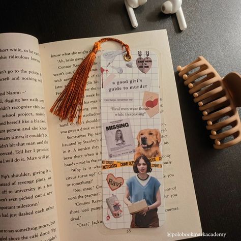 Good Girls Guide Aesthetic Book, Agggtm Bookmark, Aesthetic Diys, A Good Girls Guide, Good Girls Guide, Aesthetic Bookmark, Holly Jackson, Diy Bookmark, Star Bookmark