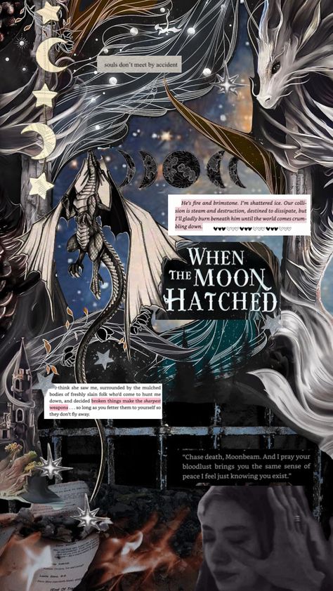 When the Moon Hatched by Sarah A Parker mood board #kendrasbooks #romantasy #fantasybooks #bookcollage #whenthemoonhatched Best Romantic Books, Fantasy Books To Read, Favorite Book Quotes, A Court Of Mist And Fury, Top Books To Read, Romantic Books, Top Books, World Of Books, Book Dragon