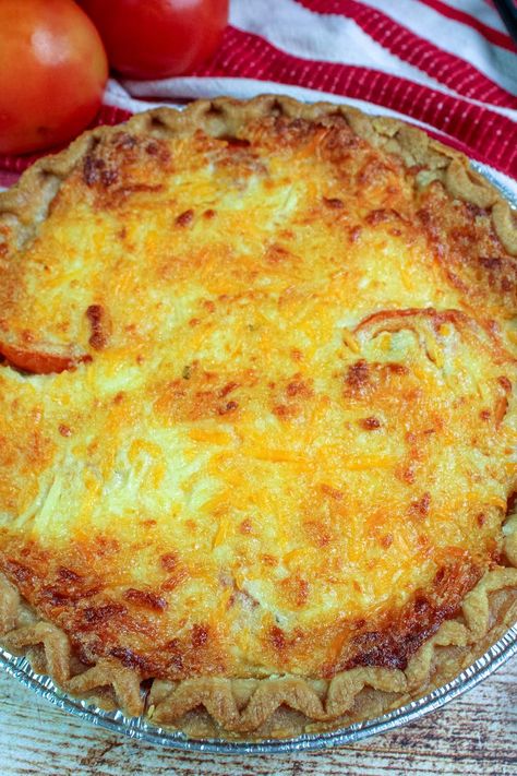 Tomatoe Pie Paula Dean, Tomato Bacon Pie, Fresh Tomato Pie Recipes, Tomatoe Pie Recipes Paula Deen, Tomato Pie Recipe Southern, Paula Deen Tomato Pie, Easy Tomato Pie, Tomato Pie Recipe Easy, Best Tomato Pie