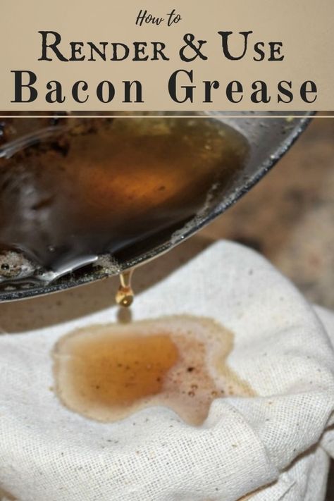 Bacon Grease Uses, Lard Recipe, Rendering Lard, How To Render, Cooking Club, Bacon Grease, Wild Edibles, How To Store, Survival Food