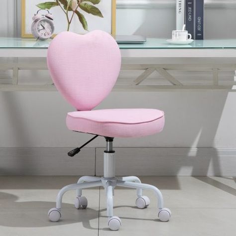 Backrest Design, Castor Wheels, Cute Furniture, Pink Office, Salon Suites, Dekorasi Kamar Tidur, Vanity Chair, Cute Room Ideas, Leisure Chair