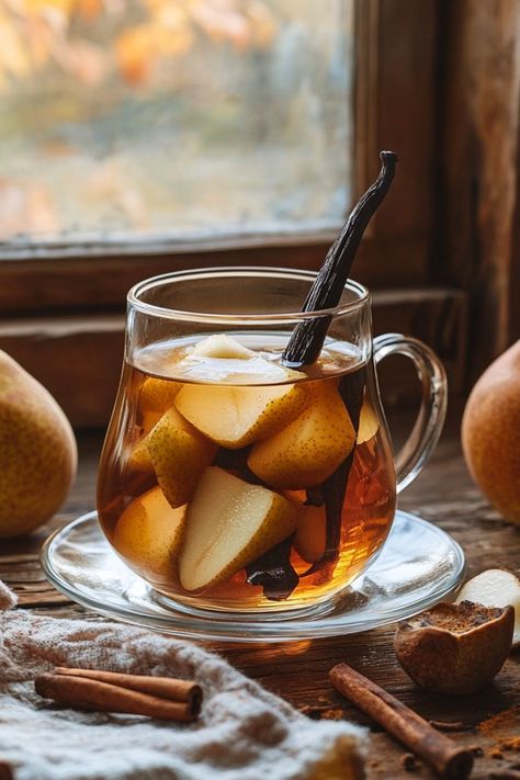 Pear Vanilla Black Tea Recipe - Fall’s Best Kept Secret Tea Concoctions, Jasmine Milk Tea Recipe, Black Tea Benefits, Moroccan Mint Tea Recipe, Black Tea Recipe, Mint Tea Recipe, Milk Thistle Tea, Licorice Tea, Ripe Pears