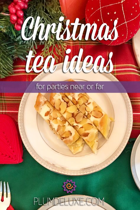 Here are some of our favorite Christmas tea ideas, with tips about how to make it virtual if you can’t be with your loved ones in person. #teapartyideas #christmasparty Winter Tea Party, Christmas Afternoon Tea, Luncheon Menu, Ideas For Parties, Tea Party Games, Tea Party Sandwiches, Tea Sandwiches Recipes, Christmas Tea Party, Kids Tea Party