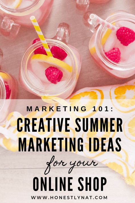 Do you have a plan to promote and grow your small business this summer?  Here are some creative summer marketing ideas for your online shop.  Use these great promotional techniques to keep your business growing and audience engaged this summer.  #digitalmarketing  #onlineshop  #summermarketing  #marketing Summer Promotion Ideas, Summer Marketing Ideas, Summer Props, Business Growing, Promote Small Business, Business Promo, Summer Promotion, Retail Marketing, Lawn Party