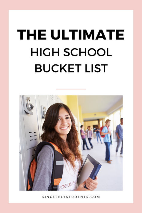 Are you looking for high school bucket list ideas? These are the best things to do before you graduate high school to add to your bucket list! High School Bucket List Ideas, School Bucket List Ideas, School Bucket List, High School Bucket List, Graduate High School, High School Hacks, Bucket List Ideas, School Tips, List Ideas