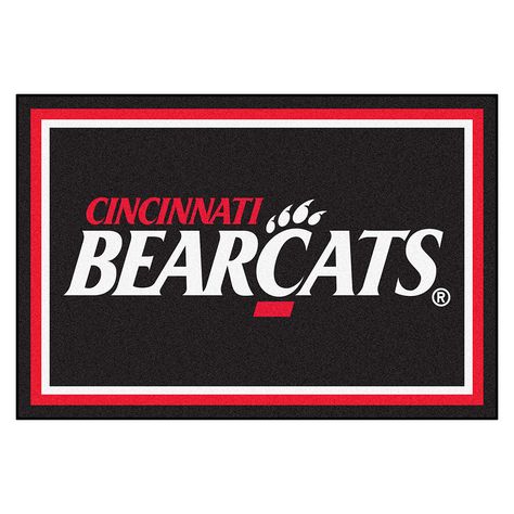 Cincinnati Bearcats NCAA 5x8 Rug (60x92) Bearcats Logo, Remove Ads, University Of Cincinnati, Cincinnati Bearcats, Loyalty Program, Ohio State Buckeyes, College Basketball, School Spirit, Ohio State