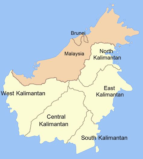 South Kalimantan, West Kalimantan, East Kalimantan, Electronics Poster, Maluku Islands, Rainforest Habitat, East Indies, Pacific Islands, Island Map