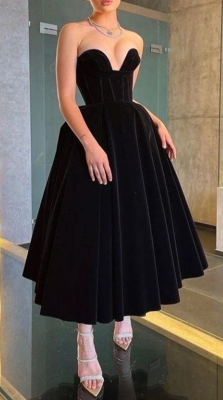 Gala Dresses Aesthetic, A Line Wedding Dress Short, Glam Dress Short, Wedding Dress Short, Dorothy Dandridge, A Line Wedding Dress, Gowns Online, Gala Dresses, Black Prom Dresses