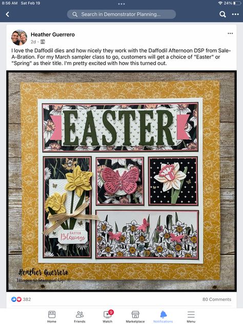 Easter Sampler, Spring Sampler, Printers Tray, Easter Blessings, Shadow Boxes, Crafting Ideas, Daffodils, Paper Crafting, Shadow Box