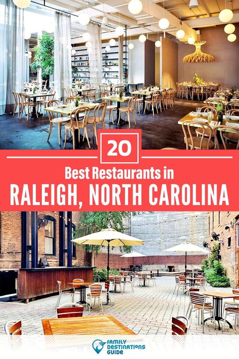 Want to see the best restaurants in Raleigh, NC? We’re FamilyDestinationsGuide, and we’re here to help: From incredible brunch spots and amazing places to eat dinner, to local foodie spots and hidden gems, discover the BEST Raleigh restaurants - so you get memories that last a lifetime! #raleigh #raleighrestaurants #restaurantsinraleigh #bestrestaurantsinraleigh #placestoeatraleigh Best Food In Raleigh Nc, Places To Eat In Raleigh Nc, Best Restaurants In Raleigh Nc, Raleigh Restaurants, Goldsboro North Carolina, Downtown Charlotte, Blowing Rock Nc, High Point Nc, Blowing Rock