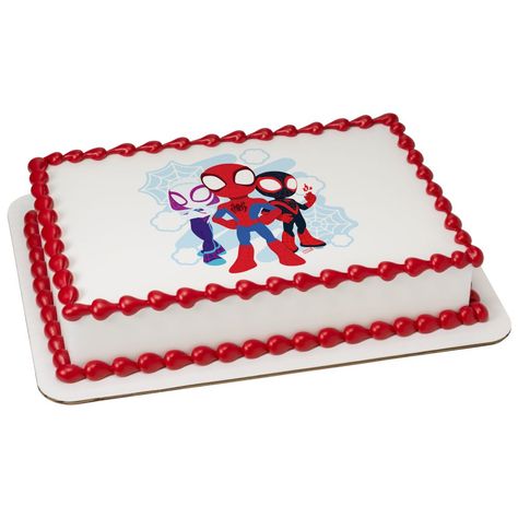 MARVEL Spidey and His Amazing Friends Pastel Rectangular, Marvel Cake, Edible Toppers, Friends Cake, Party Topper, Character Cakes, Amazing Friends, Edible Cake Toppers, Chocolate Covered Oreos