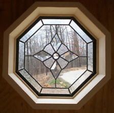 Octagonal Window, Octagon Window, House Renos, Diy Stained Glass Window, Window Stained, Antique Stain, Church Windows, Window Color, Interior Windows