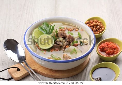 Foto Stok Soto Bandung Delicious Clear Soup West (Edit Sekarang) 1723335322 Soto Bandung, Clear Soup, Ethnic Recipes