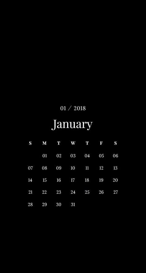 Incredible Iphone Calendar Goes Blank A calendar is the best instrument to promote an organization or a support. On the contrary, it might be confusing for a person to have a look at a cal... Ios Calendar, January Background, Iphone Calendar, Black Calendar, January Wallpaper, Iphone Wallpaper 4k, Calendar Background, Western Wallpaper Iphone, Backgrounds Iphone