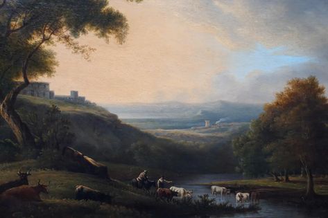 Neo Classical Painting, Neo Classical Art, Jean Victor, Classical Landscape, Master Oil Painting, 19th Century Landscape, 18th Century Paintings, Italian Paintings, History Painting