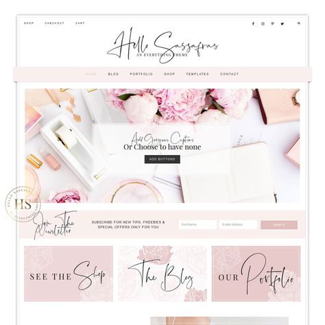 블로그 디자인, Feminine Wordpress Theme, Facebook Templates, Facebook Cover Template, Website Page, Blog Ideas, Wordpress Website Design, Blog Themes, Beautiful Fonts