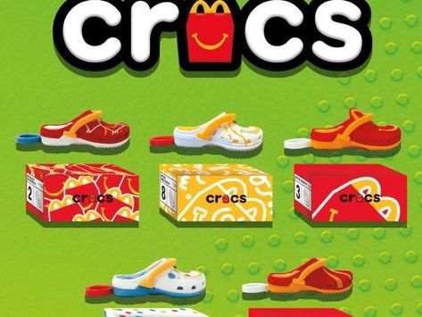 McDonald's reveals new Crocs Happy Meal - NewsBreak Mcdonalds Crocs, Crocs Collaboration, Obama Daughter, Campbell Soup Company, New Crocs, Michelle And Barack Obama, Florida Woman, Campbell Soup, Happy Meal Mcdonalds