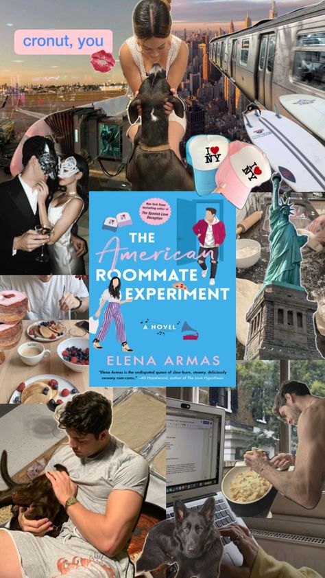 Rosie And Lucas, Collage Romance, Experiment Aesthetic, The American Roommate Experiment, American Roommate Experiment, Books Collage, Aesthetic Books, Teen Romance Books, Dream Book