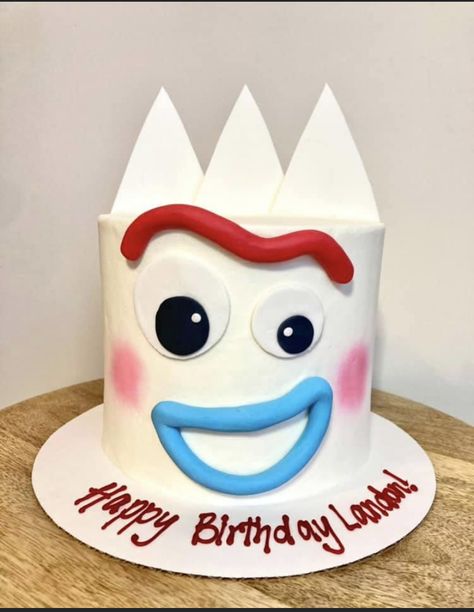 Forky Birthday Cake, Toy Story Cakes, 2 Birthday, Toy Story Party, 4th Birthday Parties, Birthday Cake Kids, 2nd Birthday Parties, 4th Birthday, 3rd Birthday