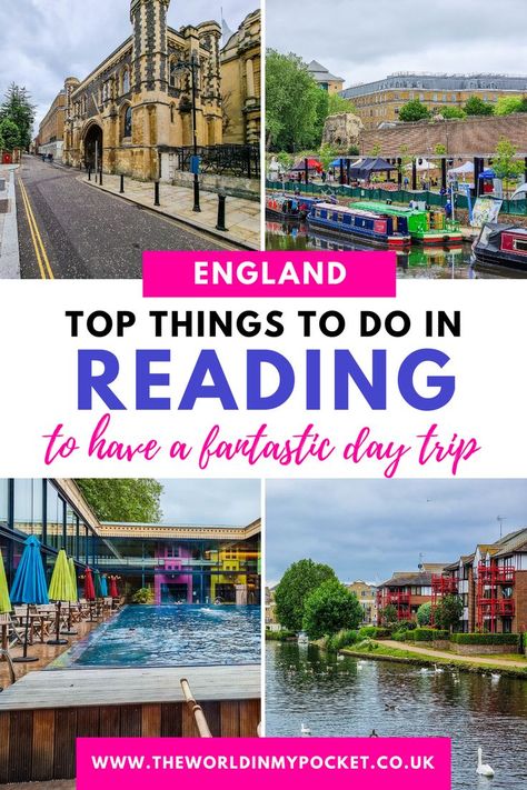 Planning a day trip from London to Reading? This guide will help you find which are the best things to do in Reading. | Things to do in Reading England | Reading England | Reading England Berkshire | Reading UK England | Old Reading Berkshire | What to do in Reading UK | Thames cruises | Cruise on the Thames | Day trips from London | Day trips from London by train | Things To Do In The Uk United Kingdom, Uk Day Trips, Reading Uk England, London Day Trips By Train, London Day Trips, Reading Uk, Reading England, Uk Travel Itinerary, Reading City