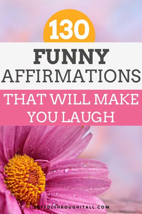 Daily Funny positive affirmations for a positive life Quotes For Life, Positive Affirmation Cards, Success Affirmations, Positive Quotes Motivation, Words Of Affirmation, Affirmation Cards, How To Make Light, Daily Affirmations, Brighten Your Day